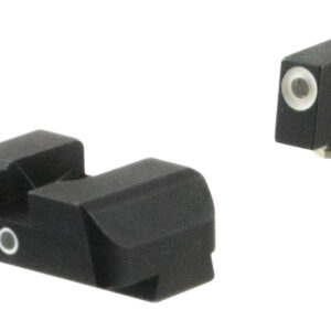 AmeriGlo GL5101 i-Dot Sight Set for Glock Green Tritium White Outline Front Sight-Green Tritium Rear Sight