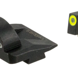 AmeriGlo GL5325 Ghost Ring Sight Set for Glock Green Tritium LumiGreen Outline Front Sight-Green Tritium Rear Sight