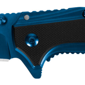 Kershaw 8320 Outright 3" Folding Trailing Point Plain Blue PVD 8Cr13MoV SS Blade Black/Blue G10/SS Handle Includes Pocket Clip