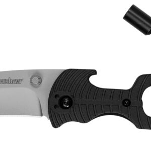 Kershaw 1920 Select Fire  Folding 8Cr13MoV SS 7.60" Long Plain Blade Black Glass-Filled Nylon Handle
