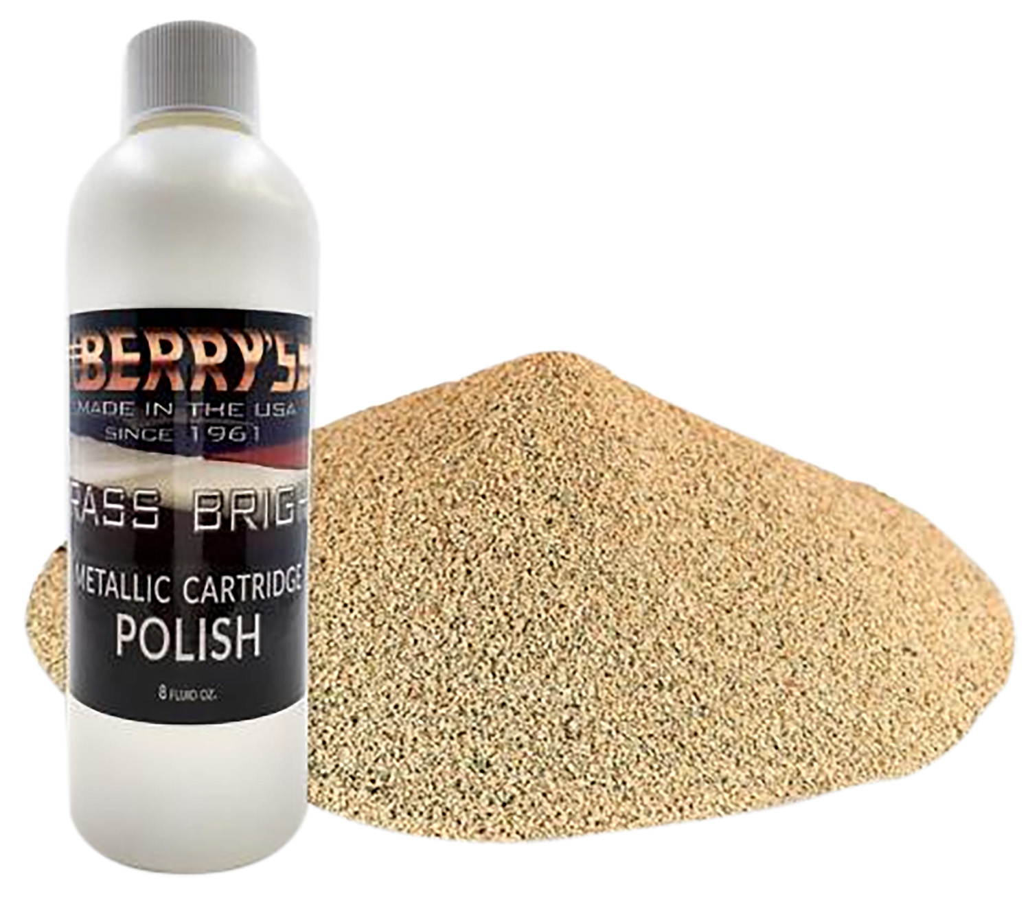 Berry's 73743 Brass Polishing Kit 8 oz. Bright Brass/ 6 lbs. Corn Polishing Media