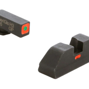 AmeriGlo GL616 CAP Sight Set for Glock Green Tritium Orange Outline Front Sight Orange-Bar Rear Sight