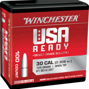 Winchester Ammo WBR30125 Centerfire Rifle 308Win 125gr Open Tip 100 Per Box/10 Case