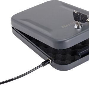 Hornady 95200 Standard Lock Box Large Key Entry Black Steel Holds 1 Handgun 9.50" L x 6.50" W x 1.75" D