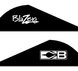 BOHNING BLAZER VANES - 2" SOLID BLACK 36PK