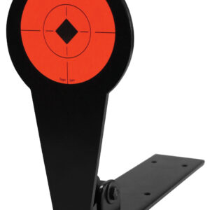 Birchwood Casey 47524 World of Targets Popper 4" Rimfire Pistol/Rifle Black/Orange Steel Diamond Standing Includes Ground Stakes