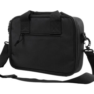 NcStar CPDX2971B VISM Double Pistol Range Bag w/ Mag Pouches Loop Fasteners Zippers Padding & Black Finish
