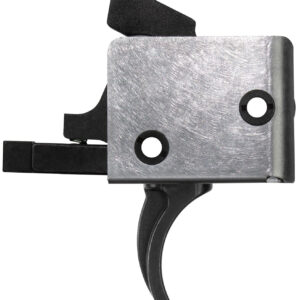 CMC Triggers 95501 Drop-In PCC Single-Stage Curved Trigger w/ 3-3.50 lbs Draw Weight & Black/Silver Finish