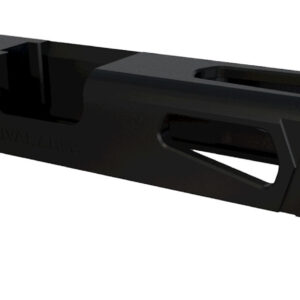 Rival Arms RA10G102A Precision Slide A1 QPQ Black 17-4 Stainless Steel with Front/Rear Serrations & RMR Optic Cut for 9mm Luger Glock 17 Gen3