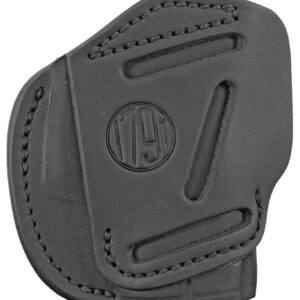 1791 Gunleather 3WH2SBLA 3-Way IWB/OWB Size 02 Stealth Black Leather Belt Loop Compatible w/ Ruger LCP Compatible w/ Glock 42 Compatible w/ S&W Bodyguard Ambidextrous Hand