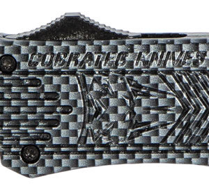 CobraTec Knives MCFCTK1MTNS CTK-1  Medium 3" OTF Tanto Plain D2 Steel Blade/Carbon Fiber Aluminum Handle Features Glass Breaker Includes Pocket Clip