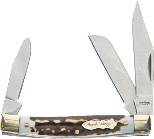 UNCLE HENRY KNIFE NEXT GEN - STAGLON JR FOLDING 3-BLADE - Image 2