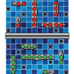 Birchwood Casey 35581 Pregame Battle at Sea Paper Hanging Universal 12" x 18" Blue 100 Per Pkg