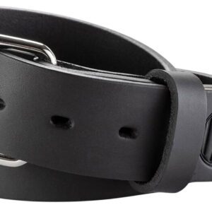 1791 Gunleather BLT014044SBLA 01 Gun Belt Stealth Black Leather 40/44 1.50" Wide Buckle Closure
