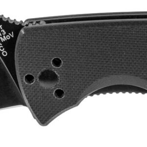 Spyderco C122GBBKP Tenacious  3.39" Folding Drop Point Plain Black Matte 8Cr13MoV SS Blade Black  Textured G10 Handle Includes Pocket Clip