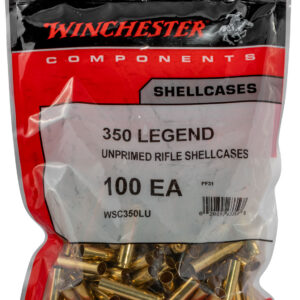 Winchester Ammo WSC350LU Unprimed Cases 350Legend Rifle Brass 100/Bag