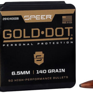 Speer 264140 Gold Dot 6.5mm .264 140 GR Soft Point 50 Box