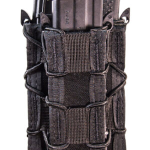 High Speed Gear 11DD00BK TACO Double Decker Mag Pouch Double Black Nylon MOLLE Compatible w/ Rifle Compatible w/ Pistol