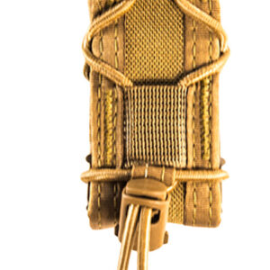 High Speed Gear 11PT00CB TACO Mag Pouch Single Coyote Brown Nylon MOLLE Belts 2" Wide Compatible w/ Pistol