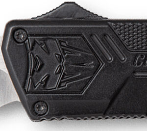 CobraTec Knives BCTLWDNS Lightweight  3.25" OTF Drop Point Plain D2 Steel Blade/Black Aluminum Handle Includes Pocket Clip