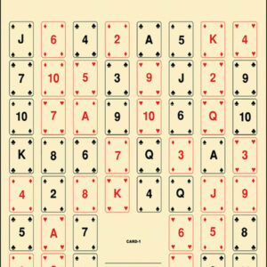 Action Target CARD1100 Entertainment 52 Playing Cards Paper 22.50" x 24" Multi-Color 100 Per Box