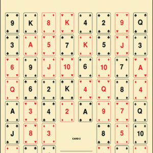 Action Target CARD2100 Entertainment 52 Playing Cards Paper 22.50" x 24" Multi-Color 100 Per Box