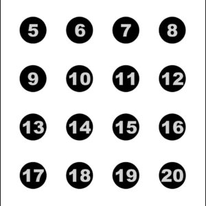 Action Target VB24100 Sighting Military Circle Paper 23" x 35" Black/White 100 Per Box