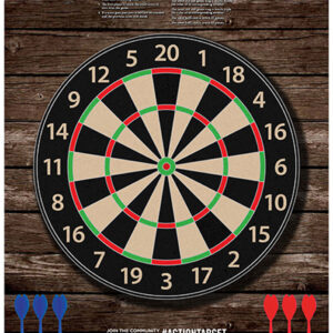 Action Target GSDARTS100 Entertainment Dart Board Paper Hanging 23" x 35" Multi-Color 100 Per Box
