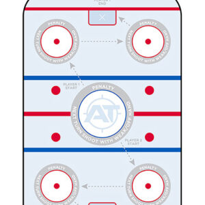 Action Target GSHOCKEY100 Entertainment Hockey Paper Hanging 23" x 35" Blue/White 100 Per Box