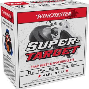 Winchester Ammo TRGT128 Super-Target Light Target 12Gauge 2.75" 1 1/8oz 8Shot 25 Per Box/10 Case