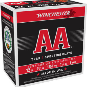 Winchester Ammo AAHA128 AA Super Handicap Heavy Target 12Gauge 2.75" 1 1/8oz 8Shot 25 Per Box/10 Case