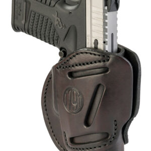1791 Gunleather 3WH4SBRA 3-Way  IWB/OWB Size 04 Signature Brown Leather Belt Loop Fits Springfield XD Fits Walther PPS Fits Springfield XDS Fits Taurus G2C Ambidextrous Hand