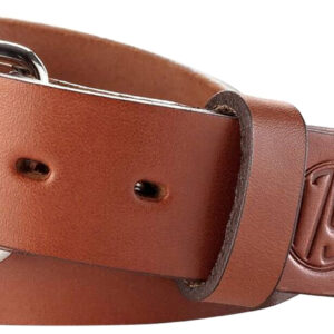 1791 Gunleather BLT014044CBRA 01 Gun Belt Classic Brown Leather 40/44 1.50" Wide Buckle Closure