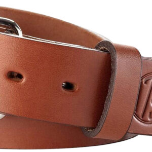 1791 Gunleather BLT014448CBRA 01 Gun Belt Classic Brown Leather 44/48 1.50" Wide Buckle Closure