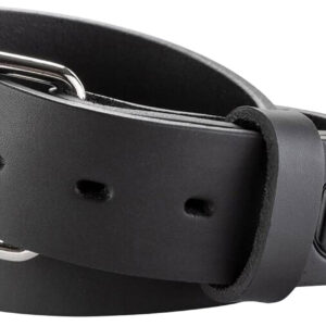 1791 Gunleather BLT014650SBLA 01 Gun Belt Stealth Black Leather 46/50 1.50" Wide Buckle Closure