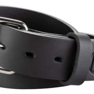 1791 Gunleather BLT014852SBLA 01 Gun Belt Stealth Black Leather 48/52 1.50" Wide Buckle Closure
