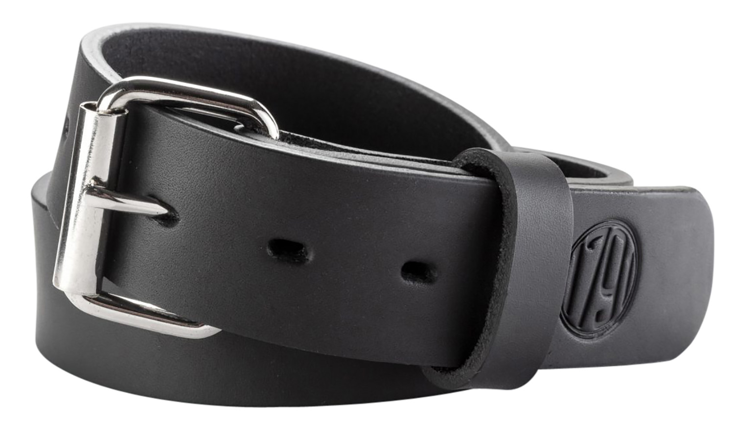 1791 Gunleather BLT014852SBLA 01 Gun Belt Stealth Black Leather 48/52 1.50" Wide Buckle Closure