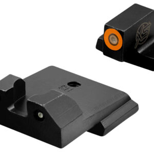 XS Sights SWR033S6N R3D Night Sights- Smith & Wesson Black | Green Tritium Orange Outline Front Sight Green Tritium Rear Sight
