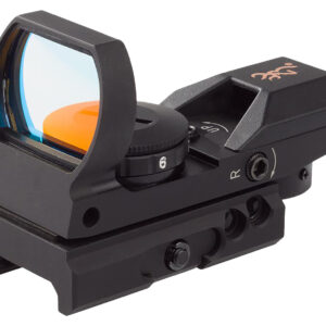 Browning 1290230 Buck Mark Reflex Sight Black Anodized 1x 3 MOA Red Dot Reticle, Picatinny Rail Mount