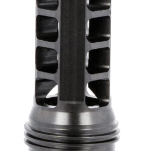 Huxwrx 1598 QD 338 Muzzle Brake Black with 3/4"-24 tpi Threads & 2.30" OAL for 338 Cal AR-Platform