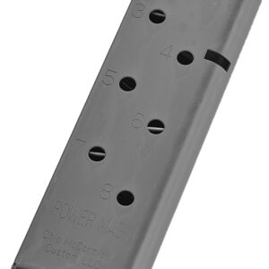 CMC Products 16131C Power Mag 8rd 45 ACP Fits 1911 Government Black Stainless Steel