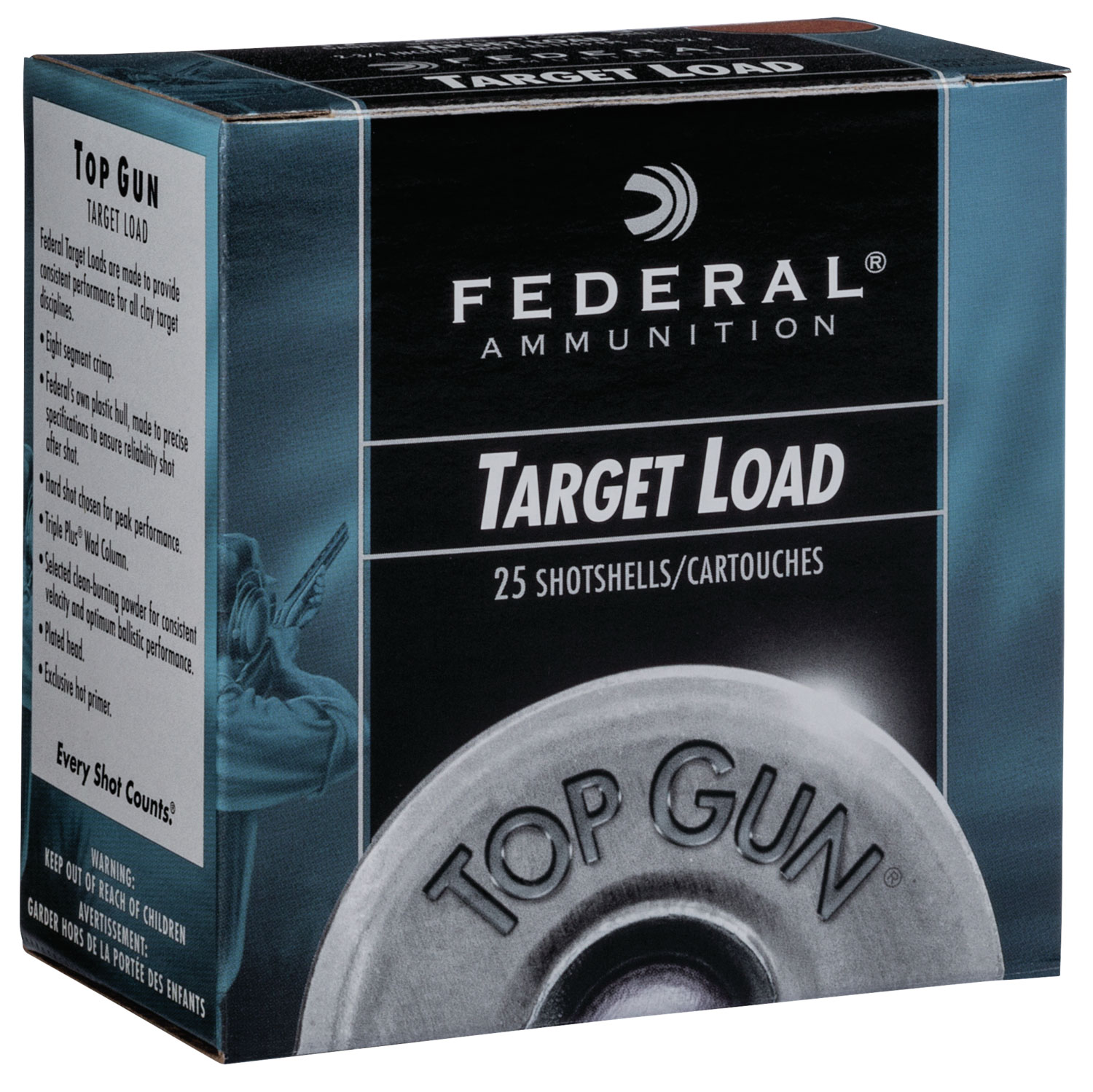 Federal TGSH1275 Top Gun 12Gauge 2.75" 1oz 7.5Shot 25 Per Box/10 Case