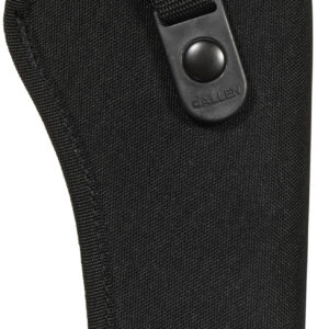 Allen 44818 Cortez Size 18 OWB Style Black Polyester, Adjustable Strap & Belt Loop Mount Type fits 6" Barrel DA Revolver with Full Lug Right Hand