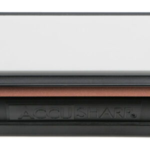 AccuSharp 025C Tri-Stone Deluxe Sharpening System Coarse, Medium, Fine Diamond, Alumina, Ceramic Sharpener Rubber Handle