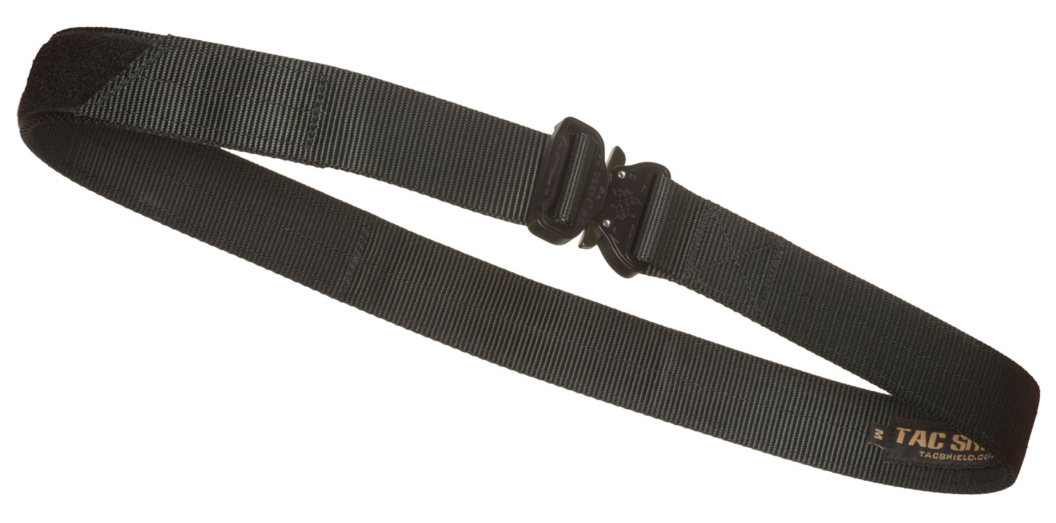 Tacshield T303MDBK Tactical Gun Belt Black Webbing 34-38" 1.75" Wide Buckle Closure