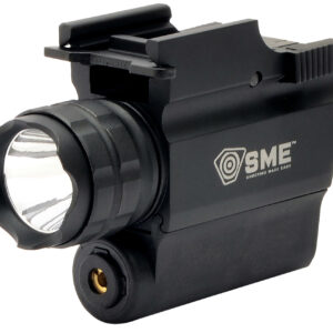 SME SMEWLLP Compact Tactical Handgun LED Light/Laser Combo Black 250 Lumens White Cree LED Red Laser