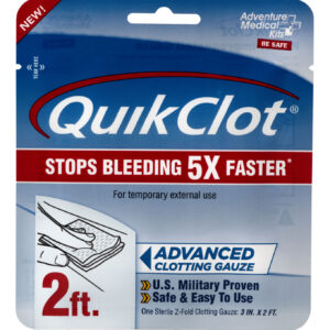 Adventure Medical Kits 50200025 QuikClot  Stop Bleeding White Clotting Gauze
