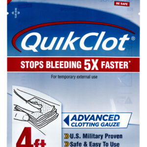 Adventure Medical Kits 50200026 QuikClot  Stop Bleeding White 3" x 48" Clotting Gauze