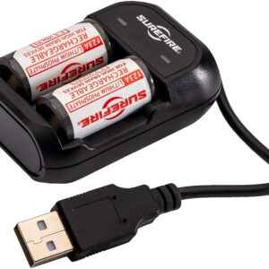 SureFire SFLFP123KIT AC/DC Wall Charger Kit  CR123A
