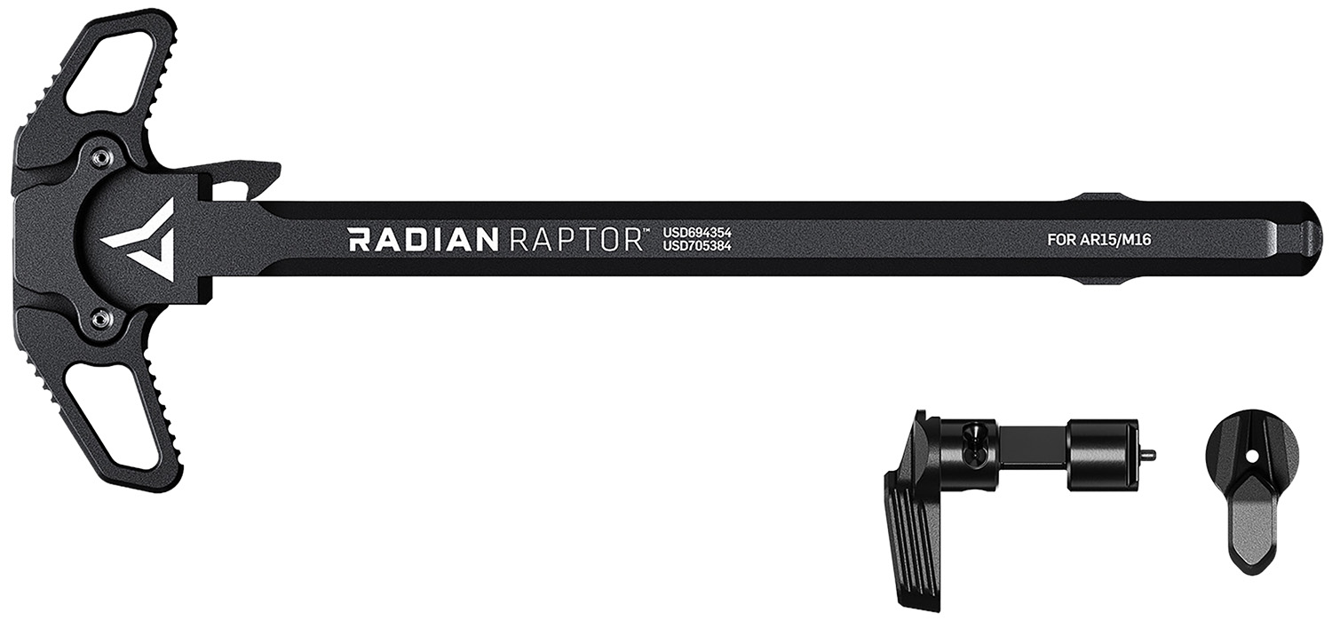 Radian Weapons R0275 Raptor Charging Handle & 45/90 Talon Safety, Black, Ambi Controls, Fits Mil-Spec AR-15/M16 Platform